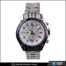 luxury man watch, quartz stainless steel back watch